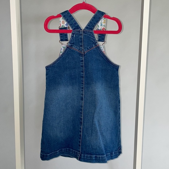 Mini Boden Rainbow Jean Dress - Size 4/5 - Picture 2 of 3